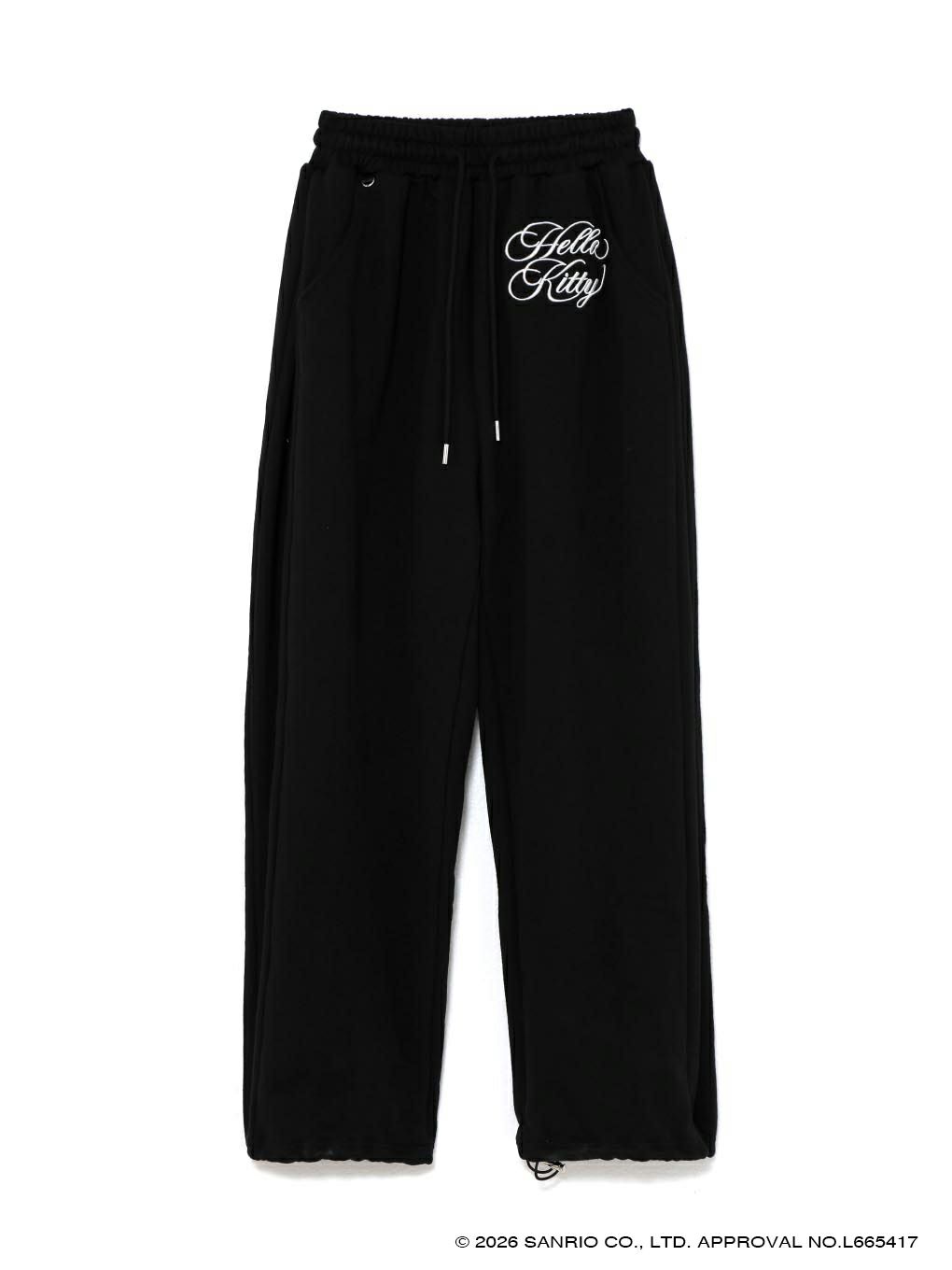 【BUBBLES】エンブロイダリースウェットパンツ