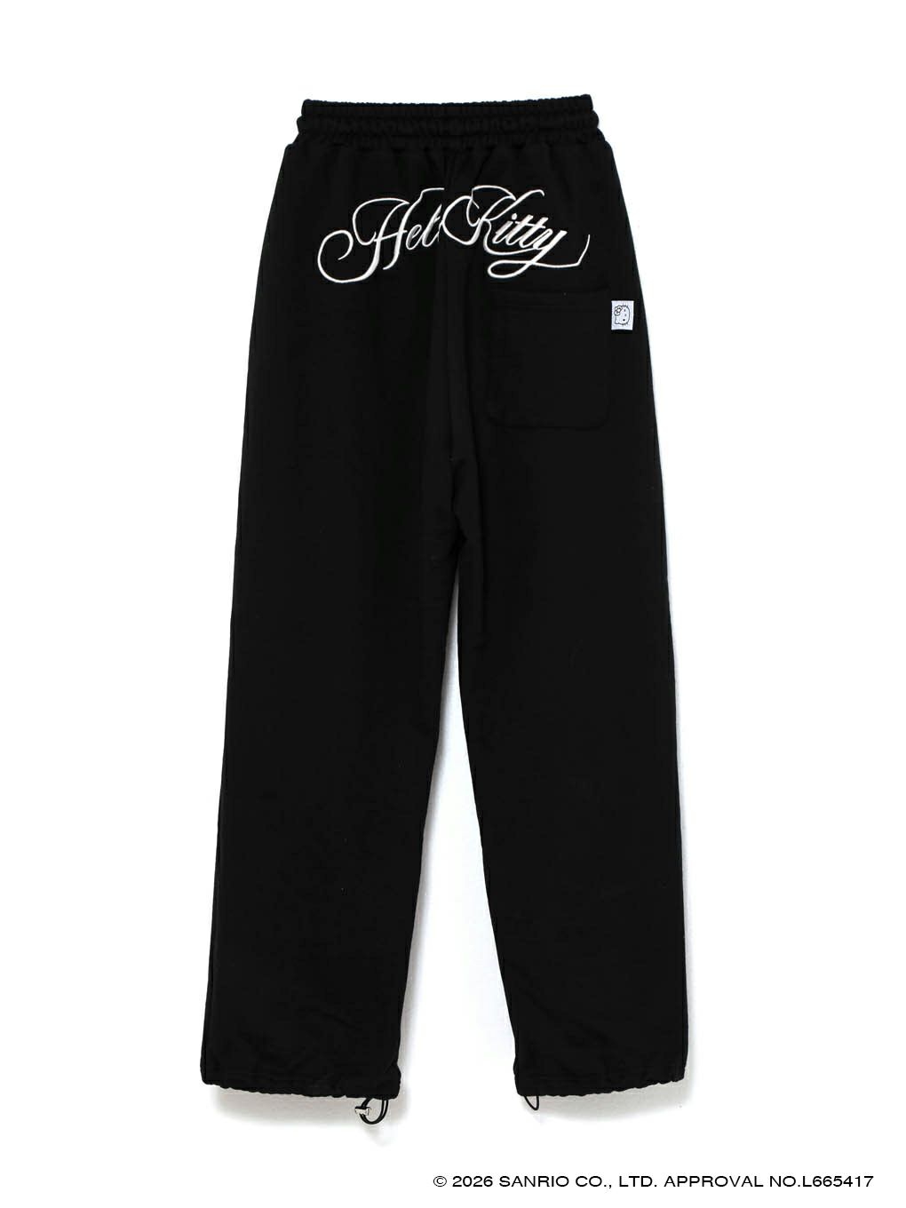 【BUBBLES】エンブロイダリースウェットパンツ