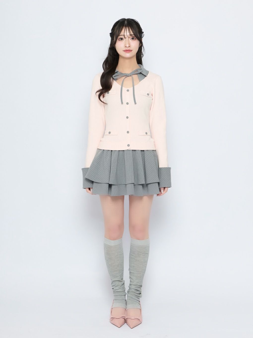 【BUBBLES】スクールリボンワンピース