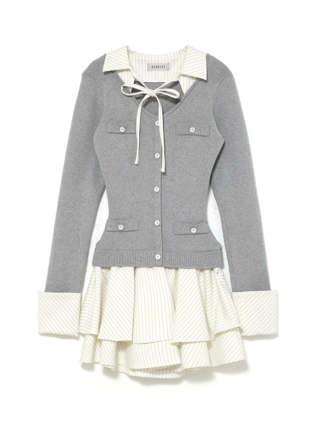 【BUBBLES】スクールリボンワンピース