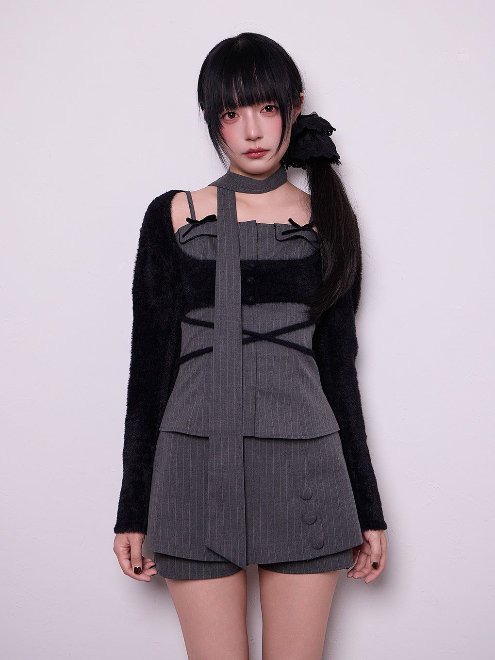 【BUBBLES】リボンポケットアンサンブル