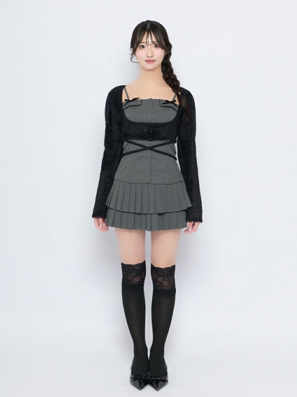 【BUBBLES】リボンポケットアンサンブル