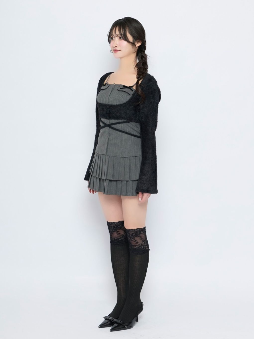 【BUBBLES】リボンポケットアンサンブル