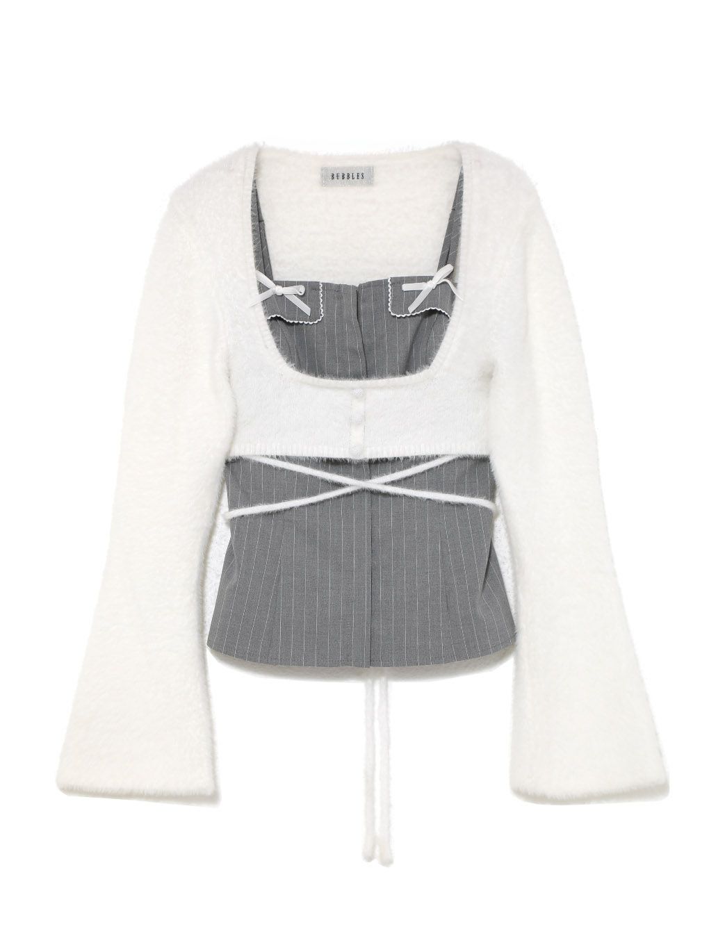 【BUBBLES】リボンポケットアンサンブル