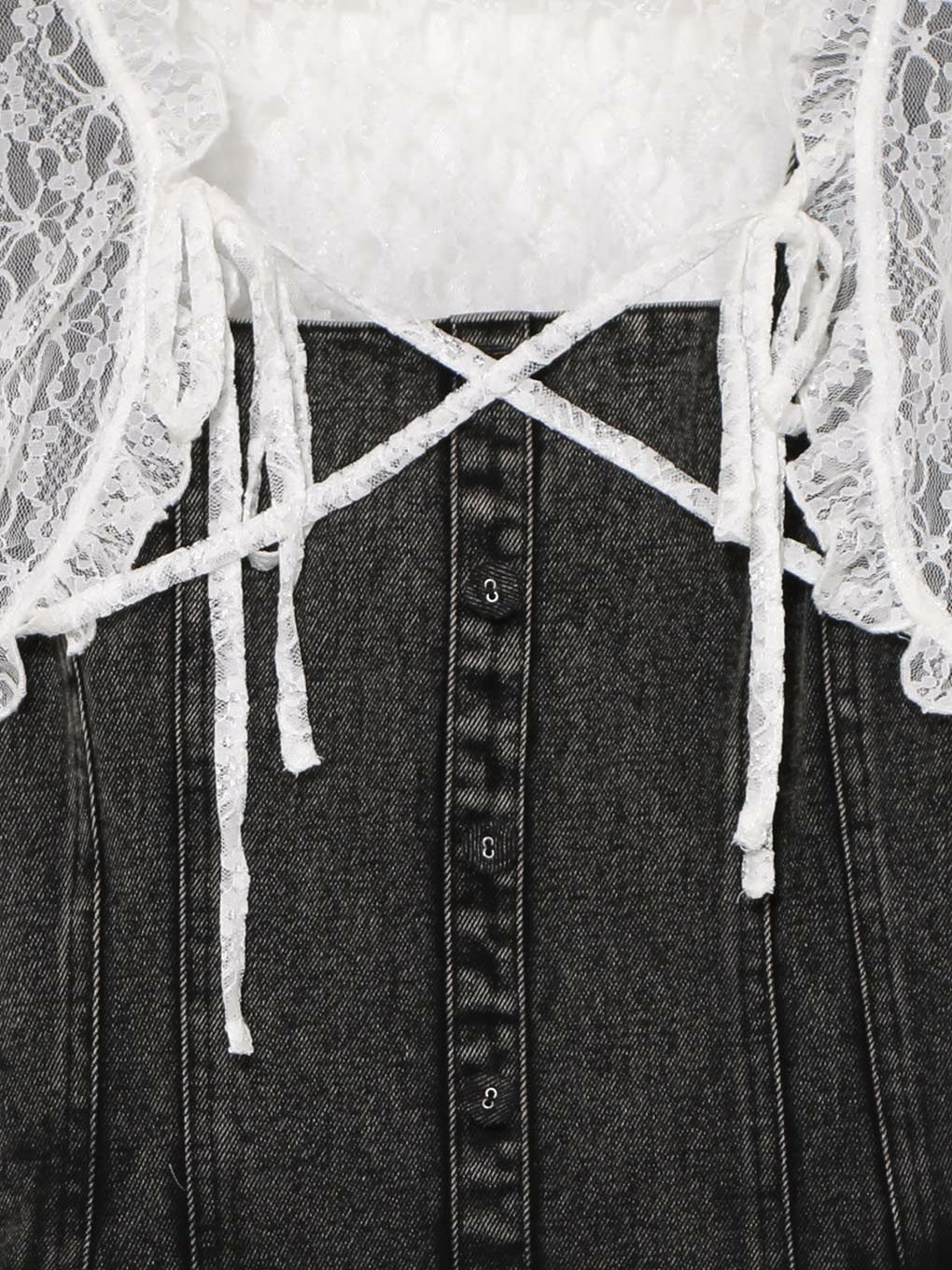 【BUBBLES】デニムティアードワンピース