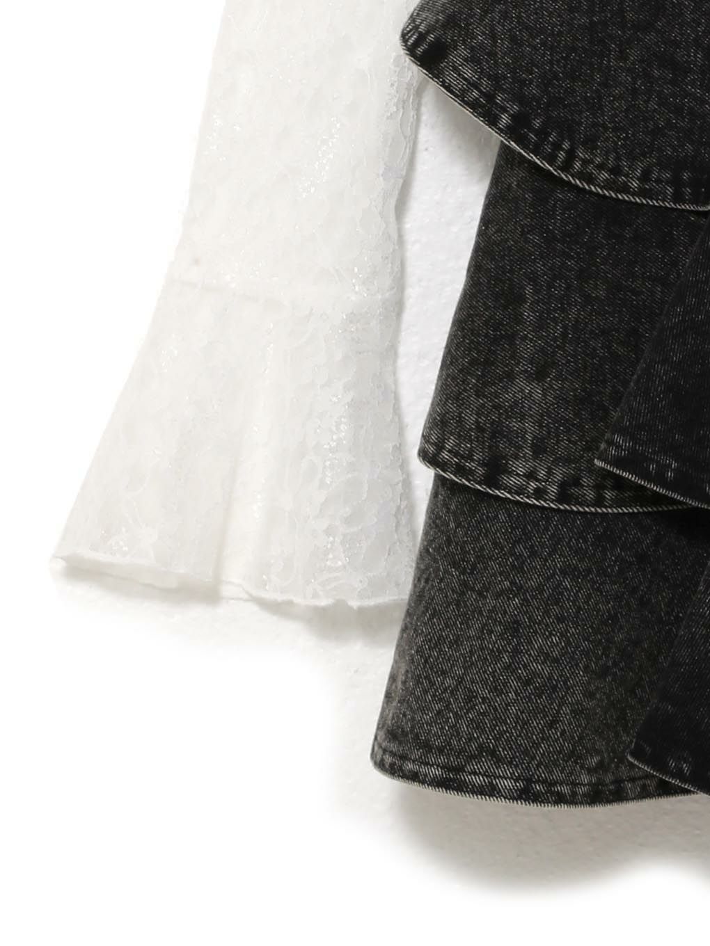 【BUBBLES】デニムティアードワンピース