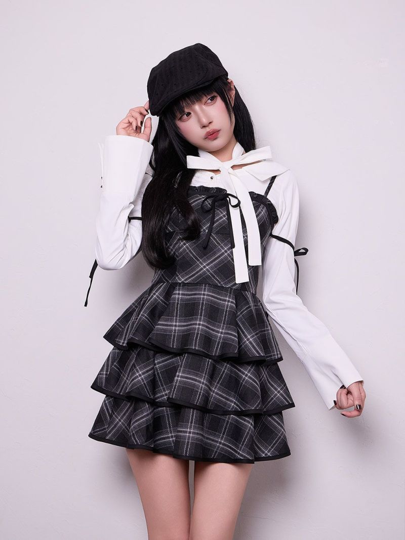 BUBBLES】ガーリーティアードワンピース | sparkling mall online store