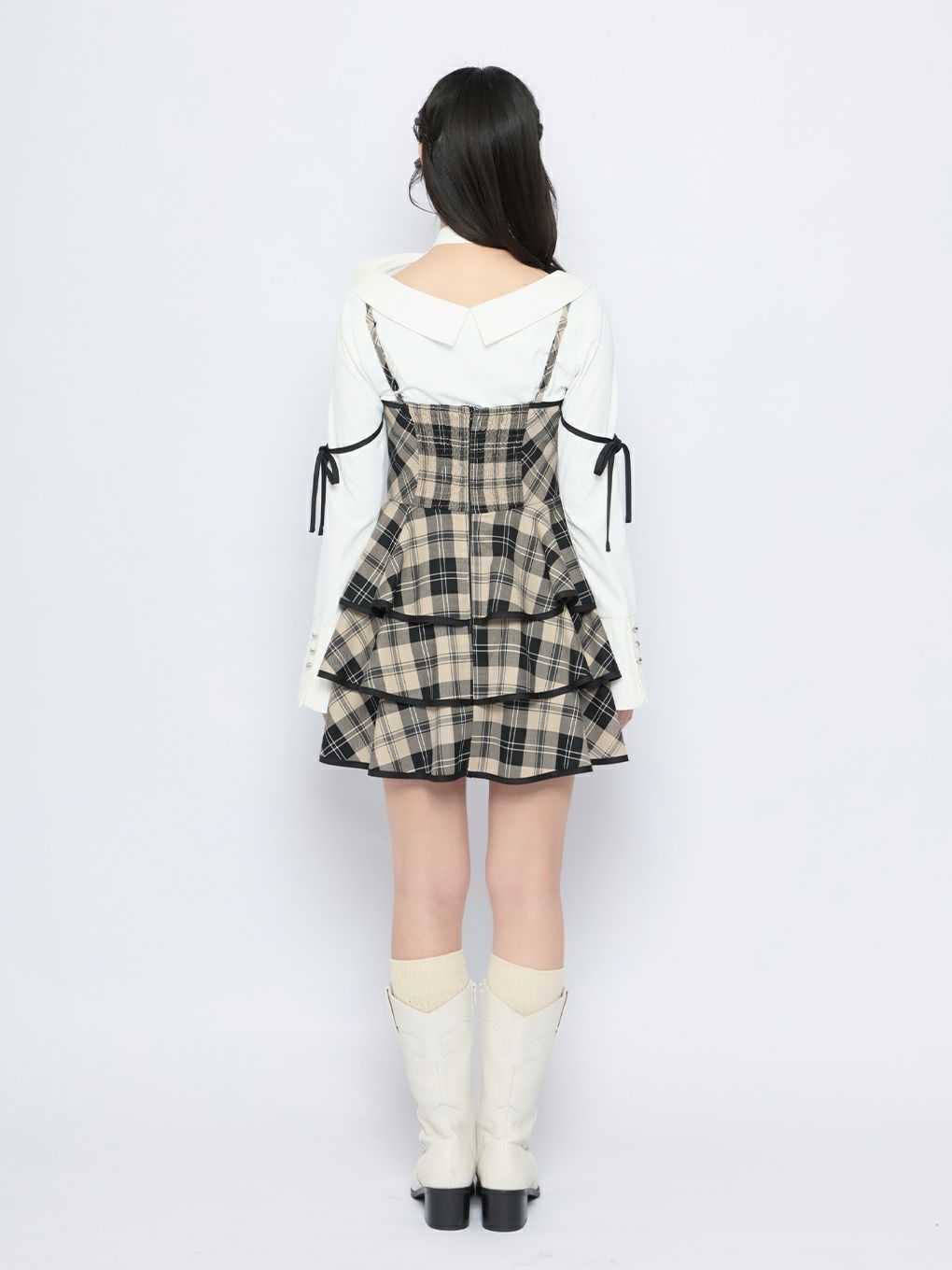 【BUBBLES】ガーリーティアードワンピース