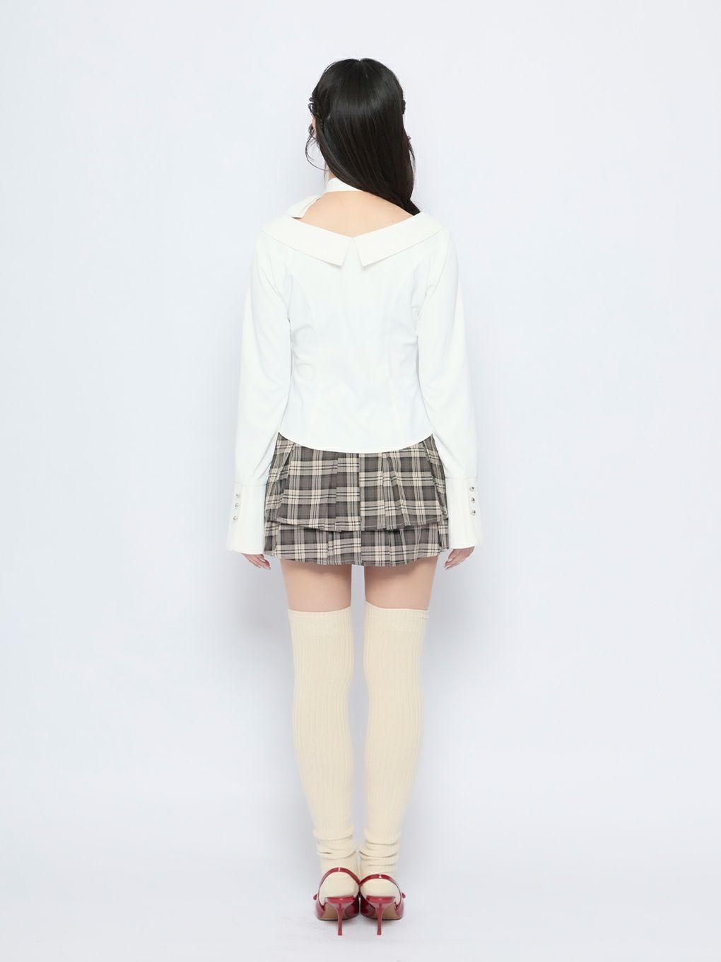 【BUBBLES】オフショルリボンタイブラウス