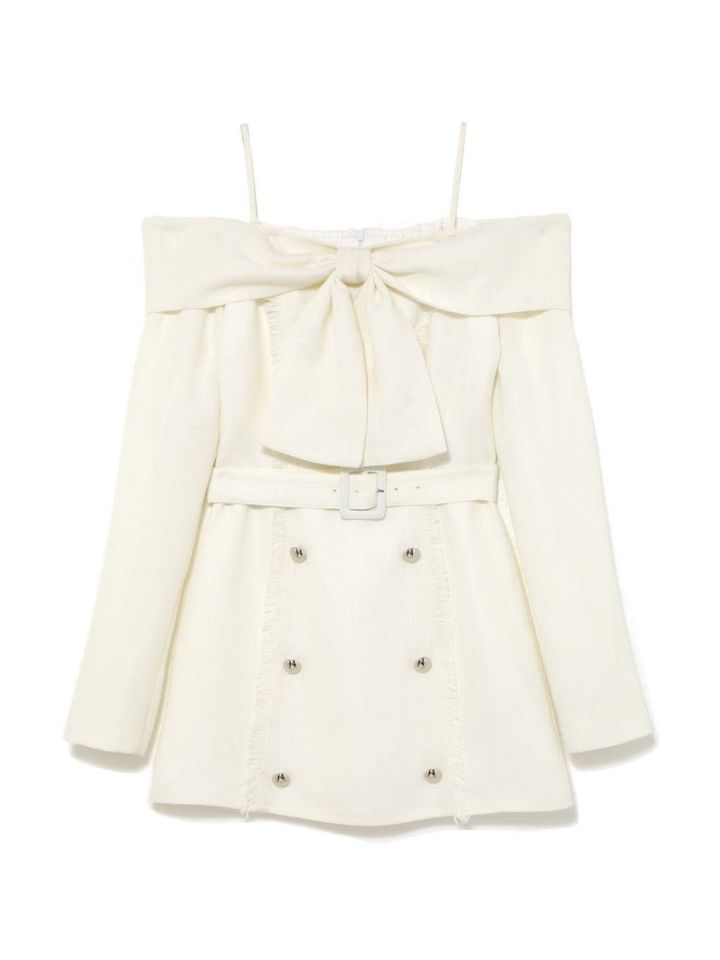 BUBBLES】オフショルツイードワンピース | sparkling mall online store