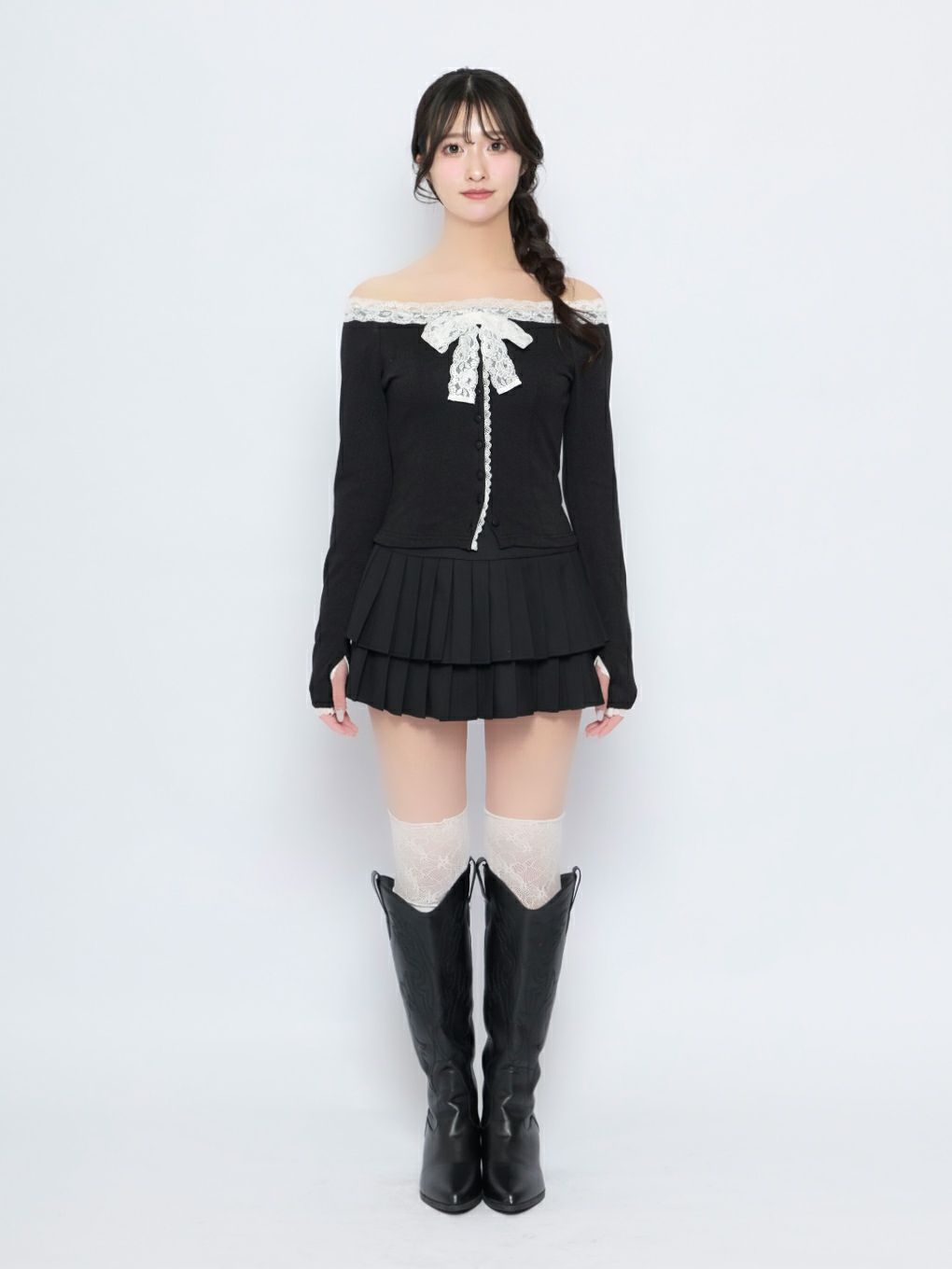 【BUBBLES】レースリボントップス