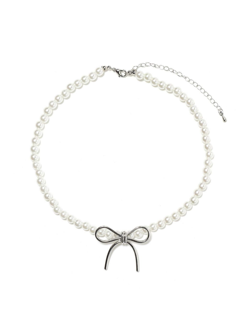 【BUBBLES】パールリボンチョーカー