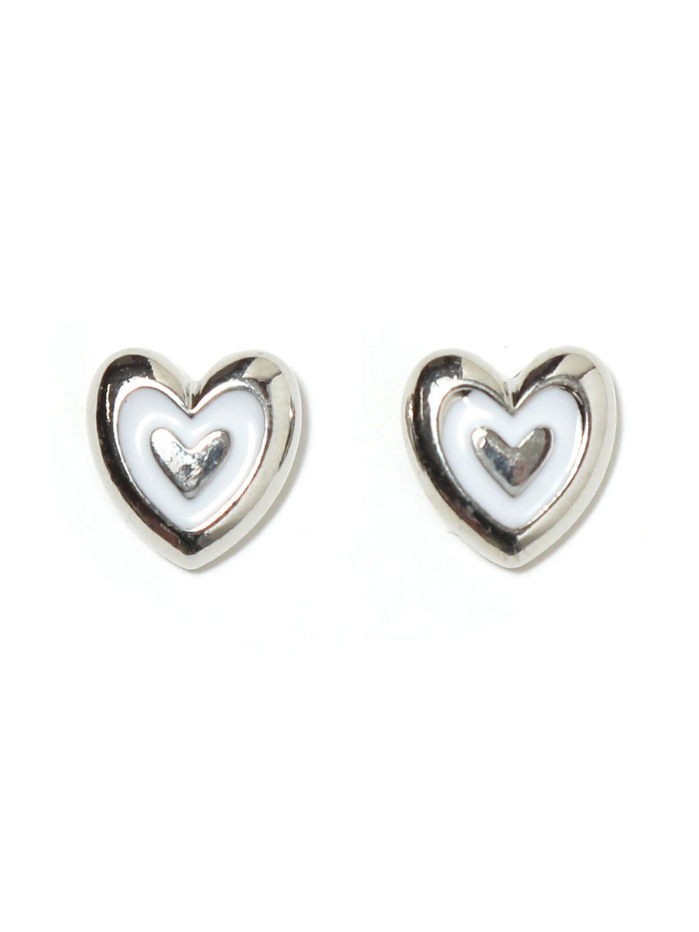 【BUBBLES】ダブルハートピアス