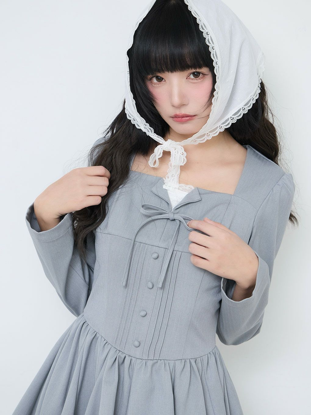 【BUBBLES】レースレイヤードワンピース