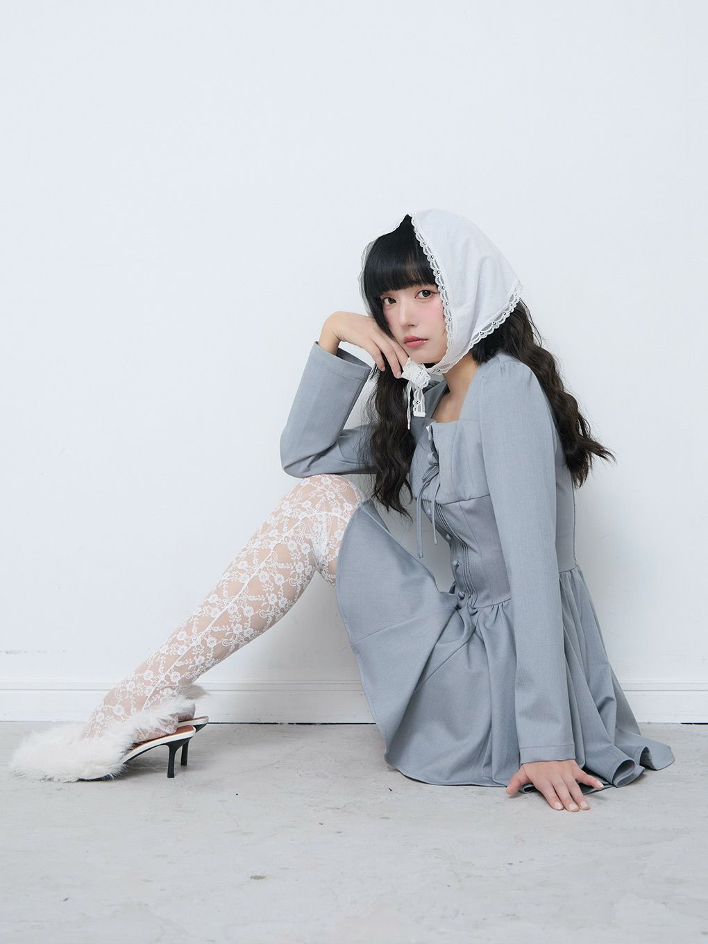 【BUBBLES】レースレイヤードワンピース