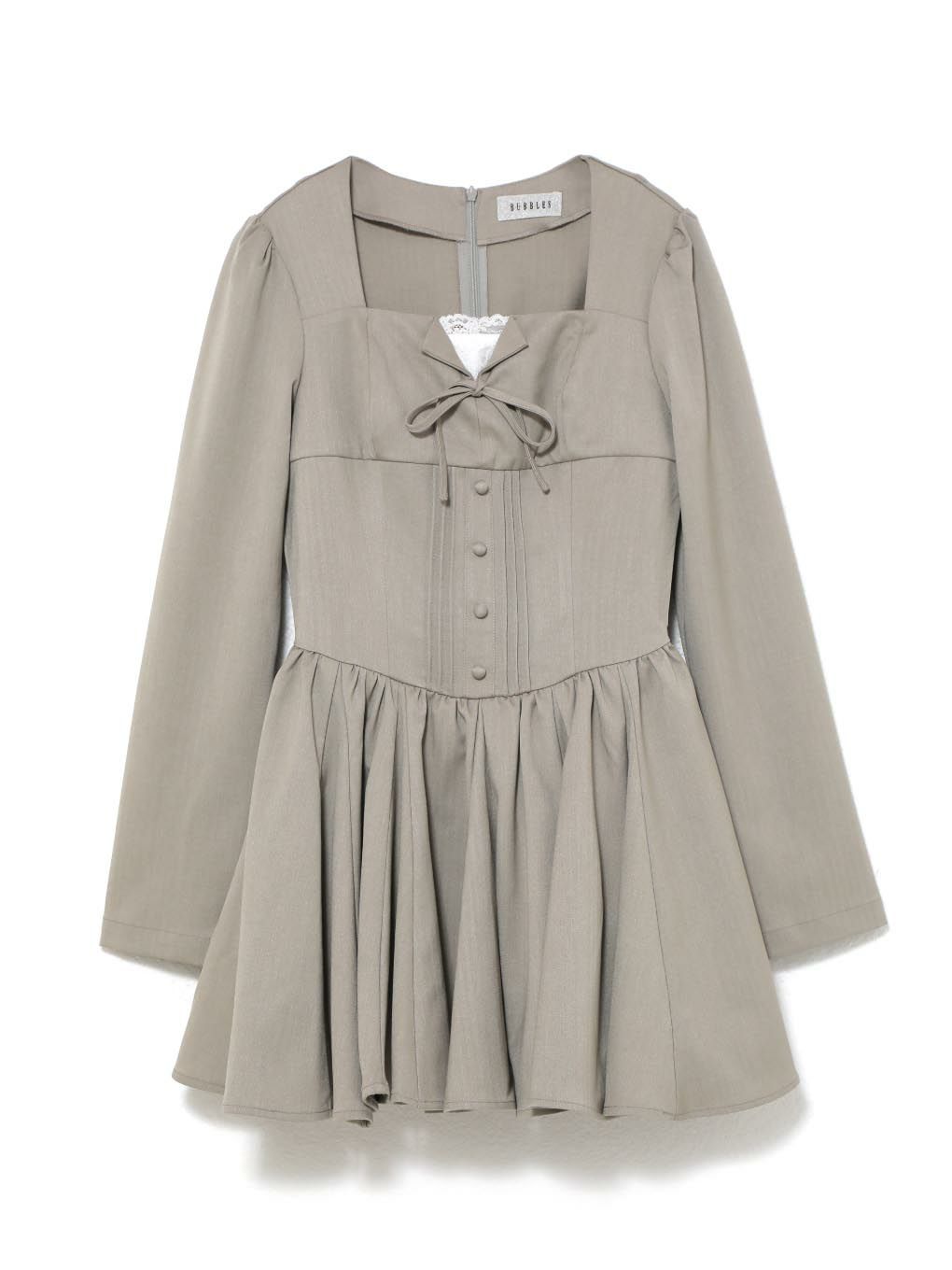 【BUBBLES】レースレイヤードワンピース