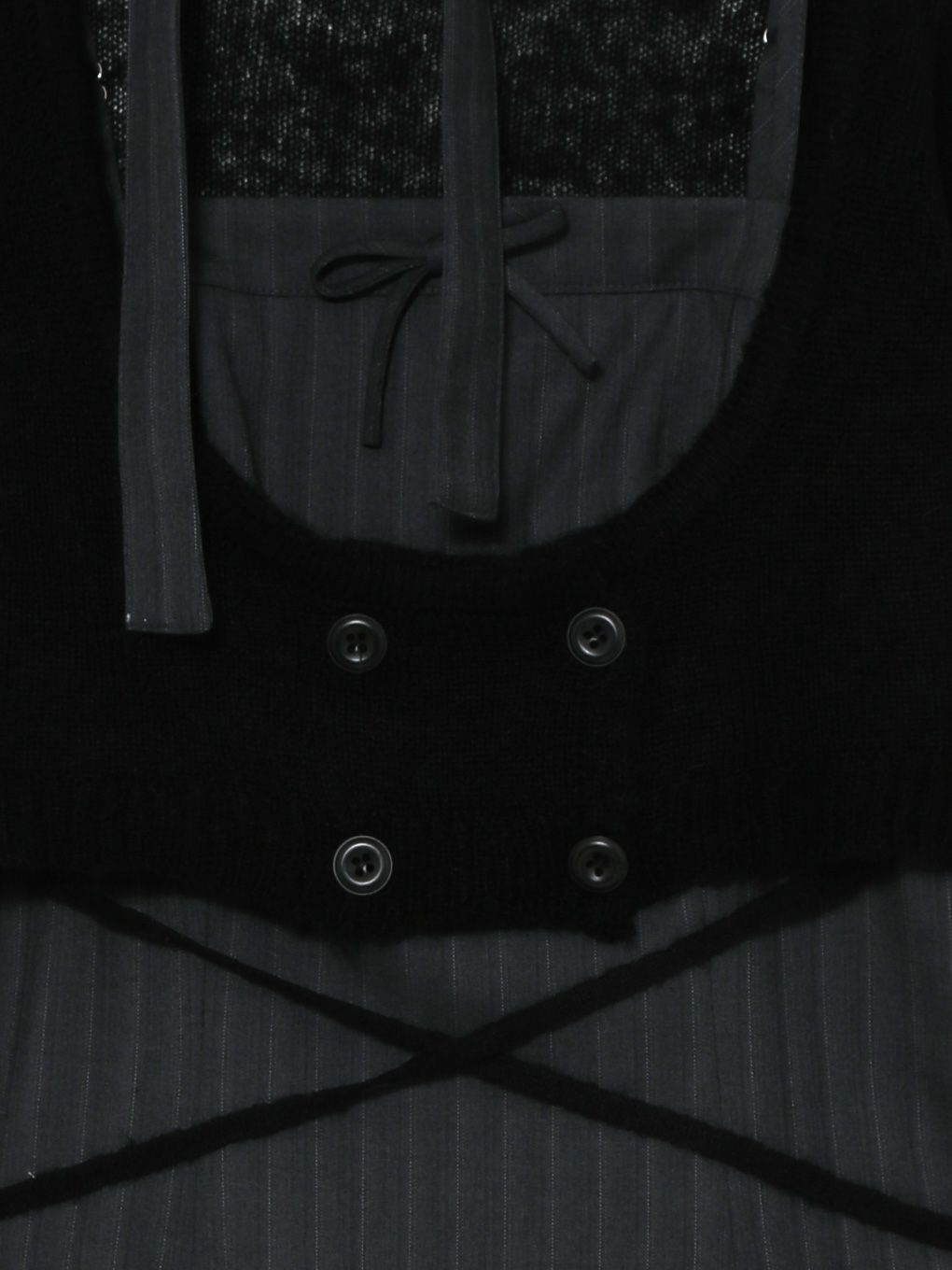 【BUBBLES】リボンタイカーデワンピース