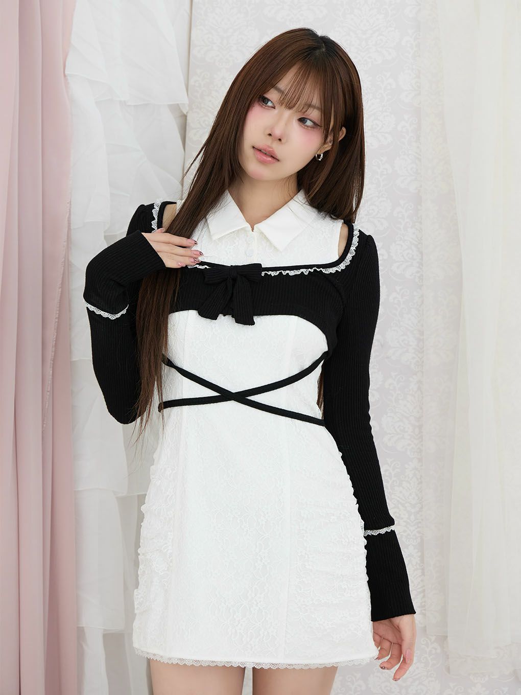 【BUBBLES】スクールレースワンピース