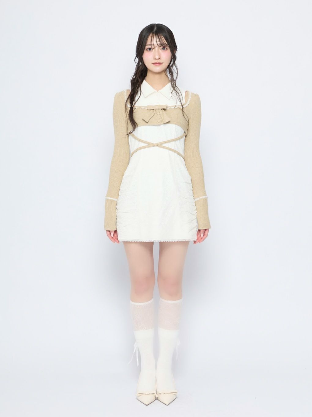 【BUBBLES】スクールレースワンピース