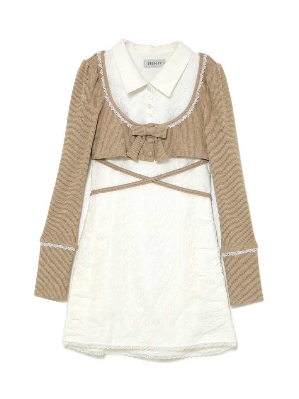 【BUBBLES】スクールレースワンピース