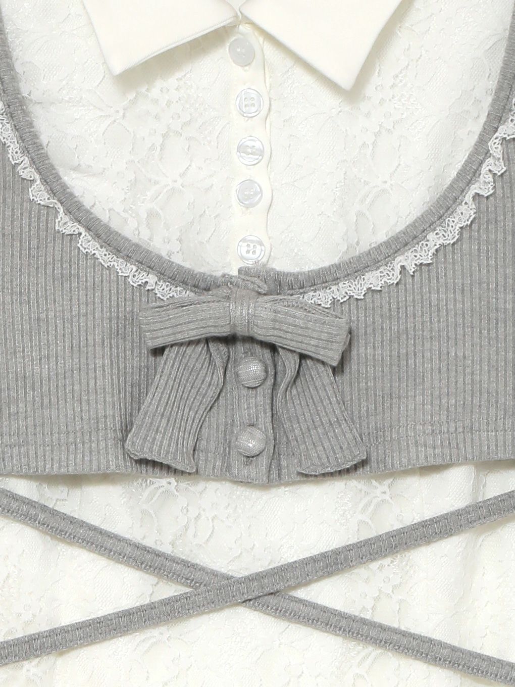 【BUBBLES】スクールレースワンピース