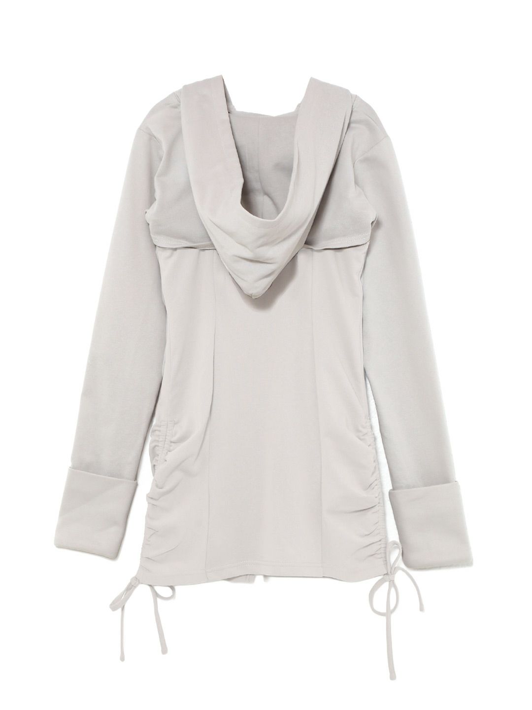 【BUBBLES】レースアップパーカーワンピース