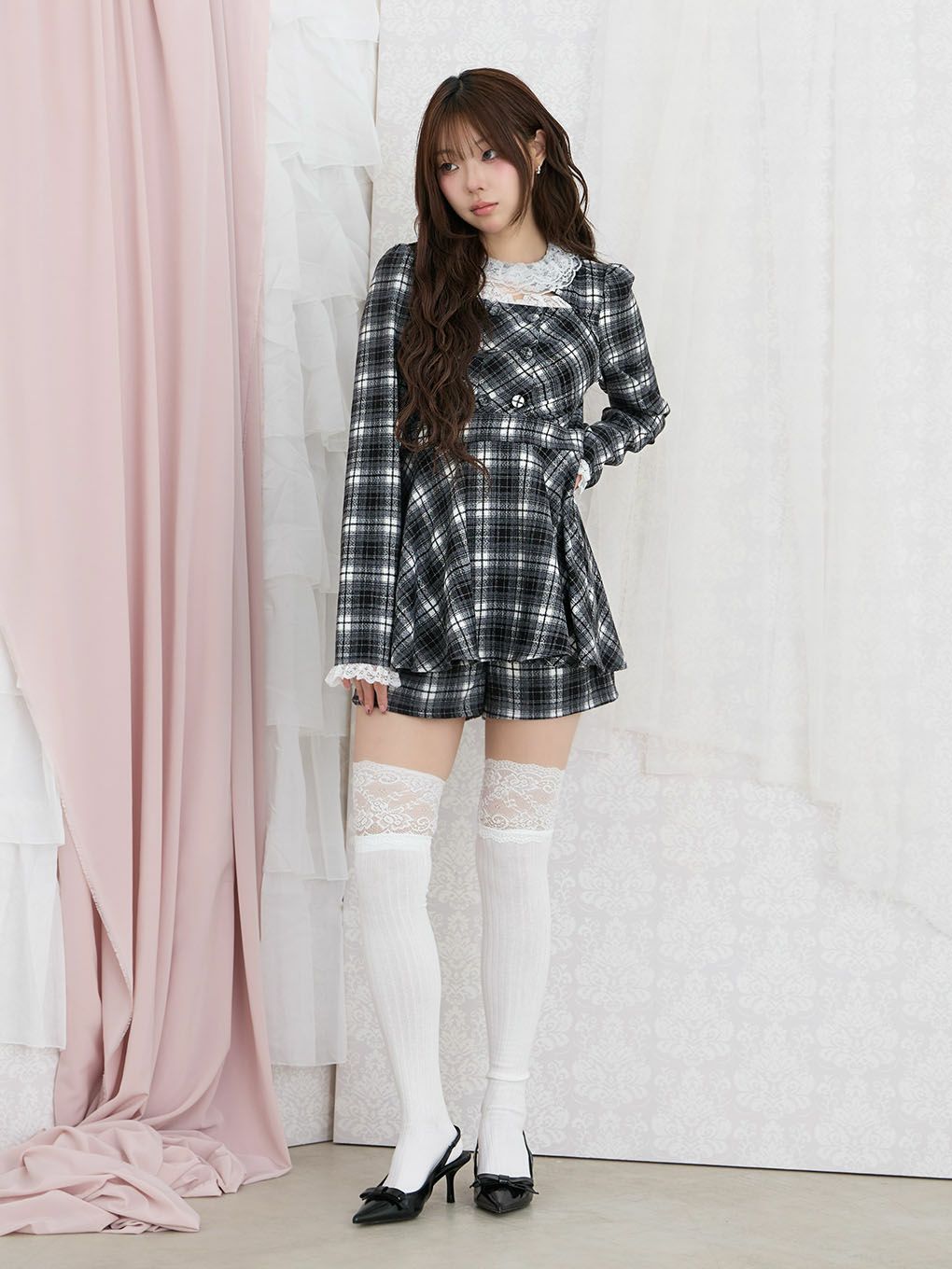 【BUBBLES】ラッフルカラーセットアップ