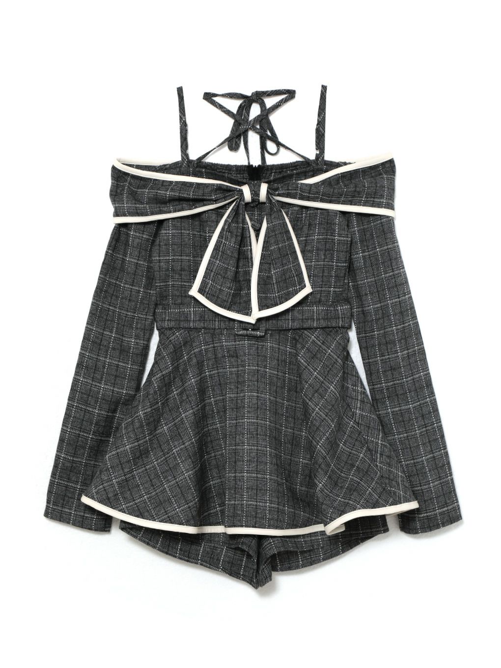 【BUBBLES】リボンオフショルセットアップ