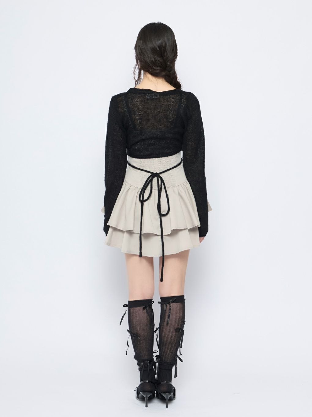 【BUBBLES】リボンキャミアンサンブルワンピース