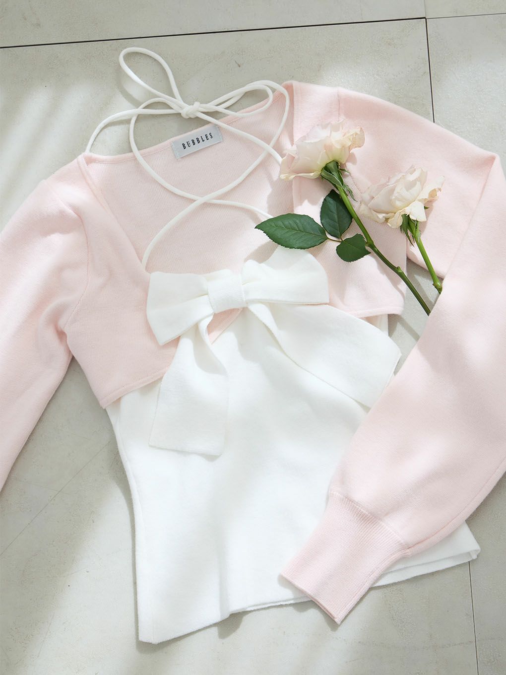 BUBBLES】リボンニットアンサンブル | sparkling mall online store