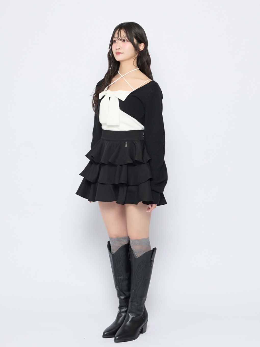 【BUBBLES】リボンニットアンサンブル