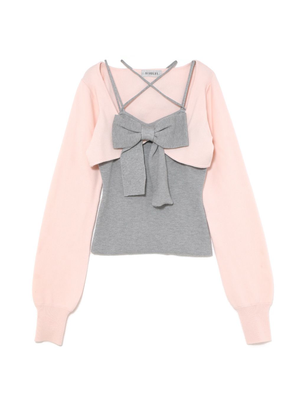 【BUBBLES】リボンニットアンサンブル