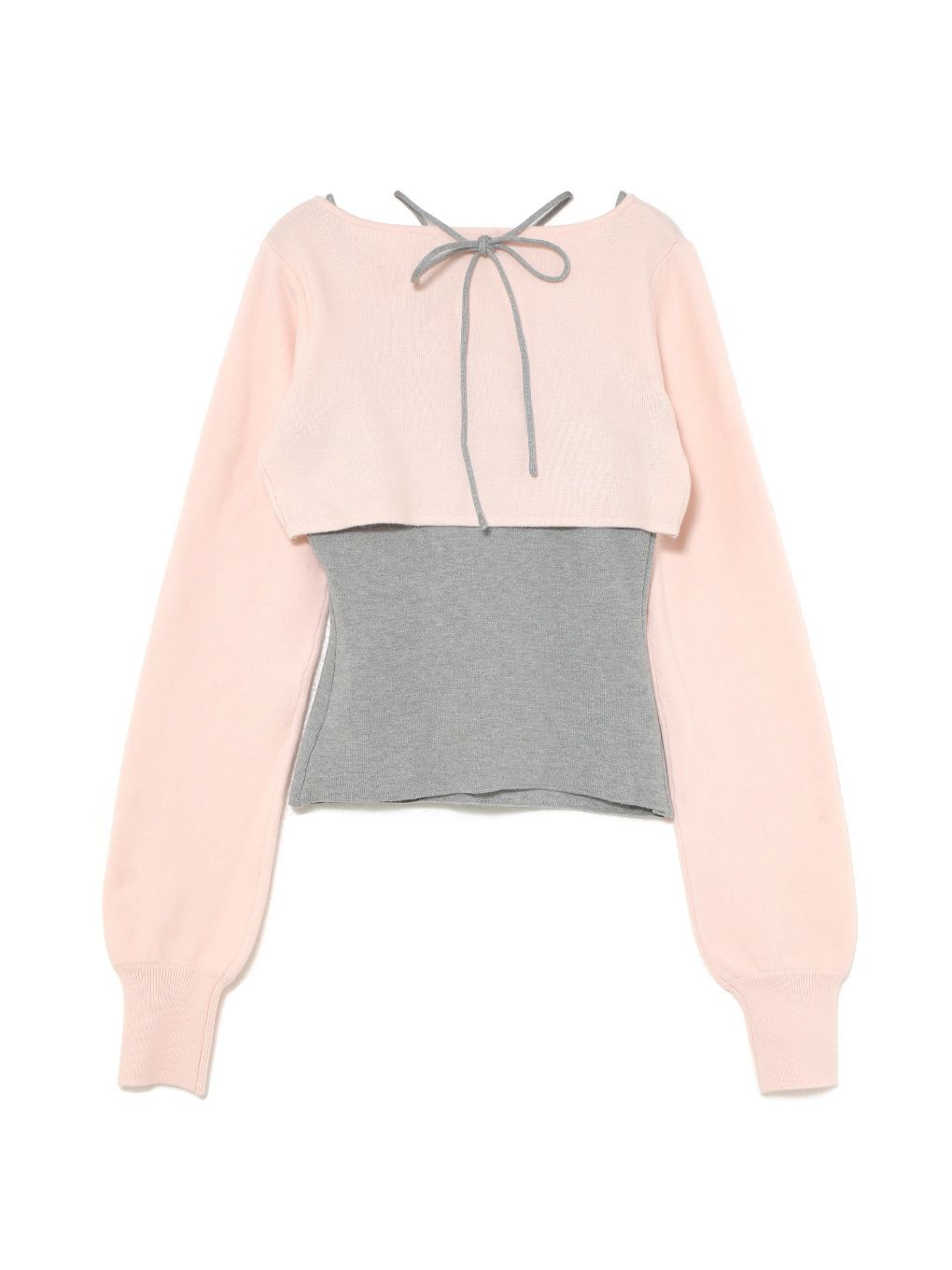 【BUBBLES】リボンニットアンサンブル